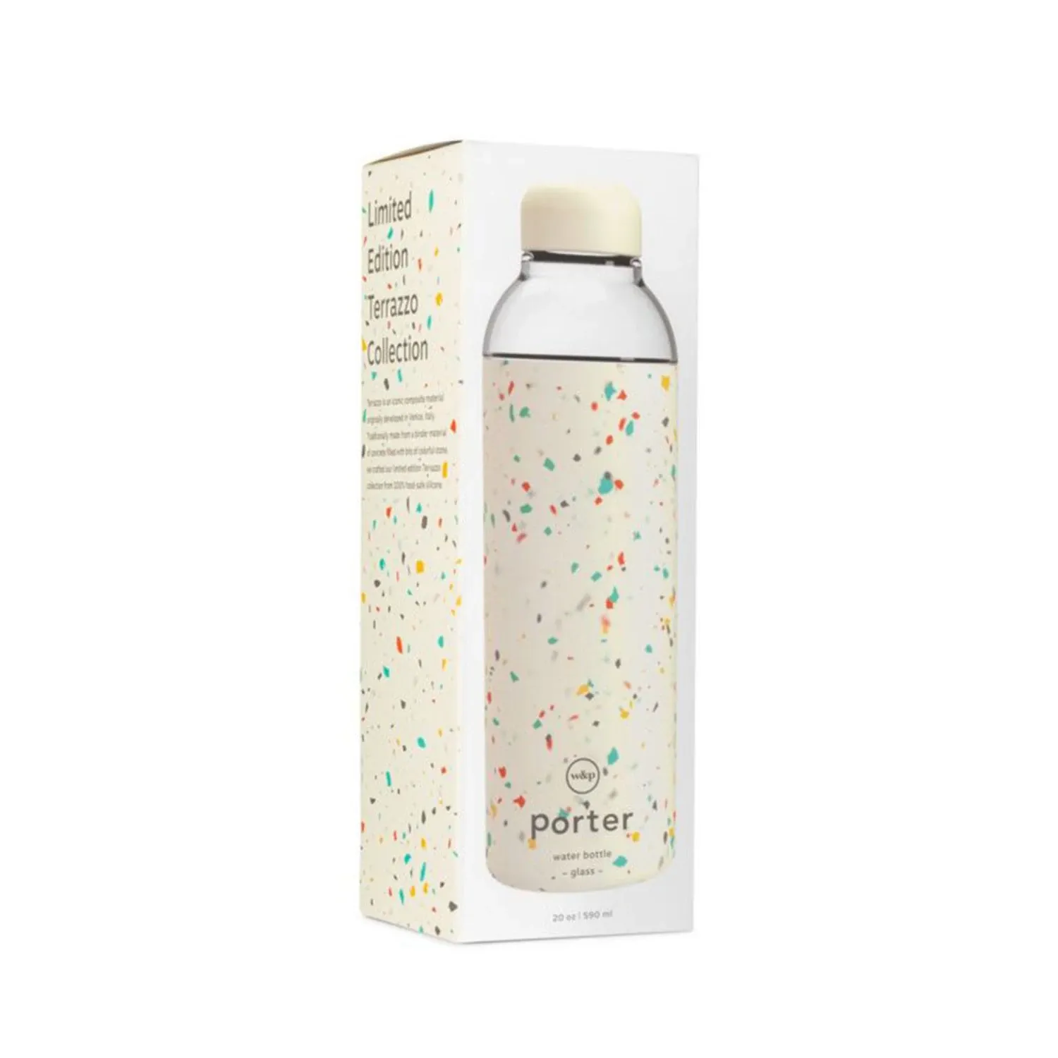 porter | glass bottle | terrazzo cream - LC