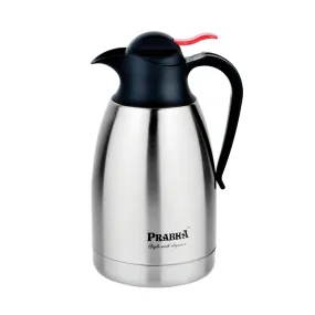 Prabha Stainless Steel Thermal Coffee Carafe - 1500ml Double Wall Vacuum Flask for Hot Coffee, Tea, and More