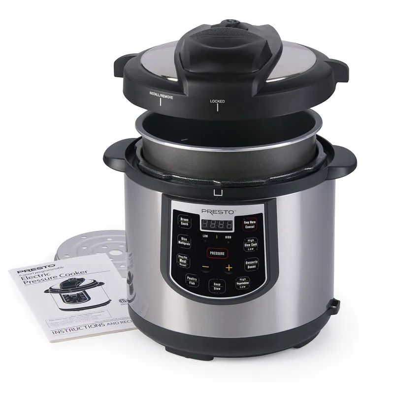 Presto Aluminum Pressure Cooker 6 qt Silver