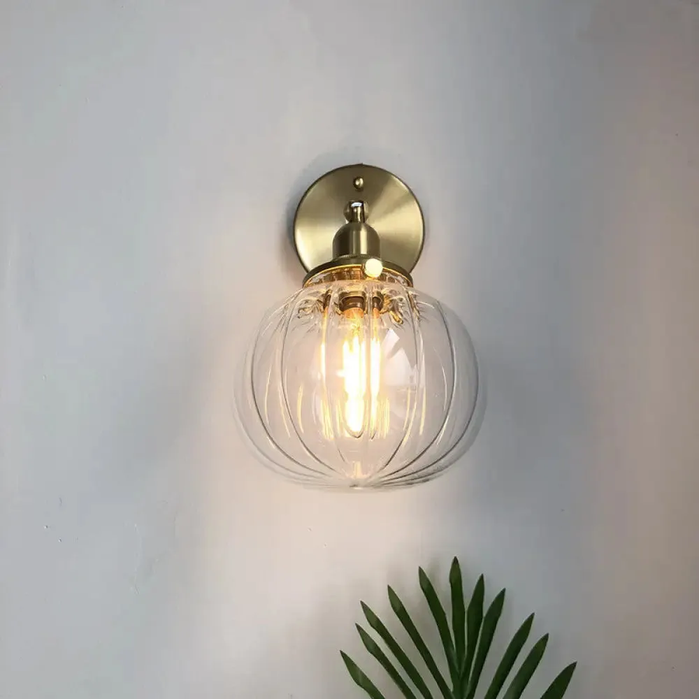 Prismatic Glass Wall Sconce with Industrial Charm for Restaurant Lighting