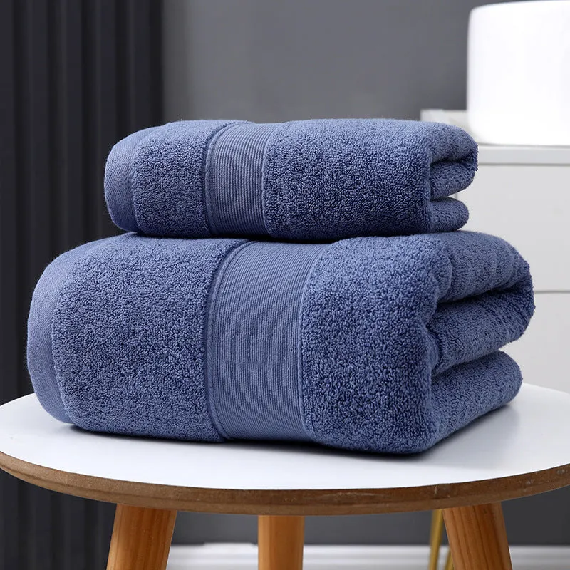 Product Title: Ultra-Absorbent, Thick Cotton Bath Towel for Quick-Drying Experience