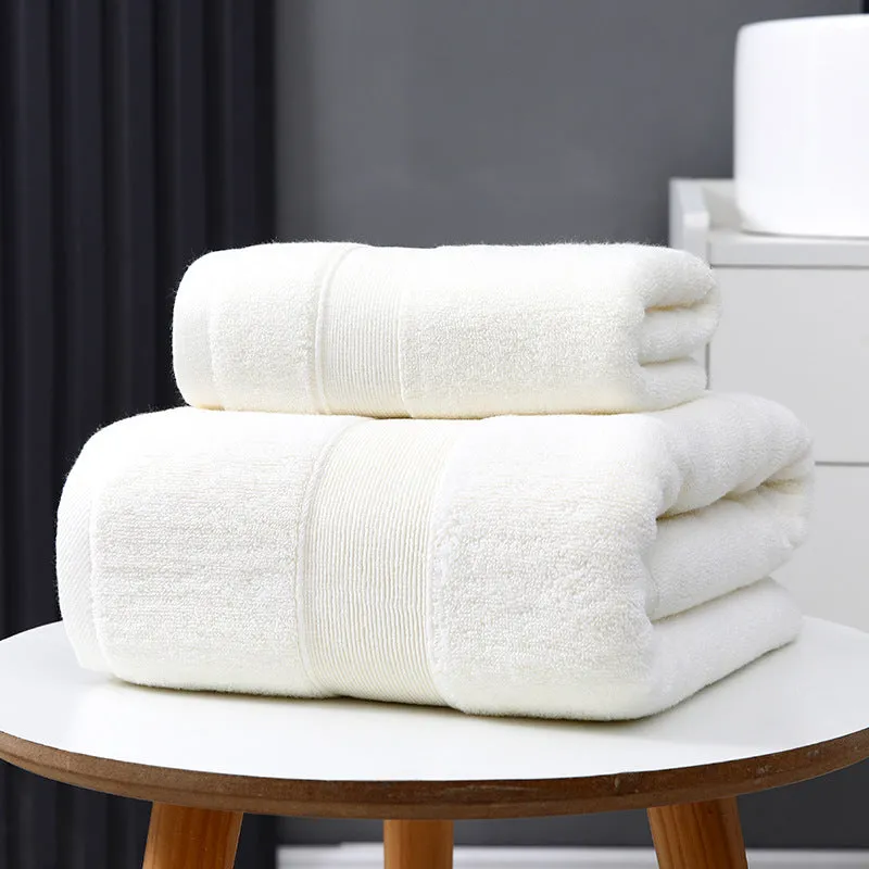 Product Title: Ultra-Absorbent, Thick Cotton Bath Towel for Quick-Drying Experience