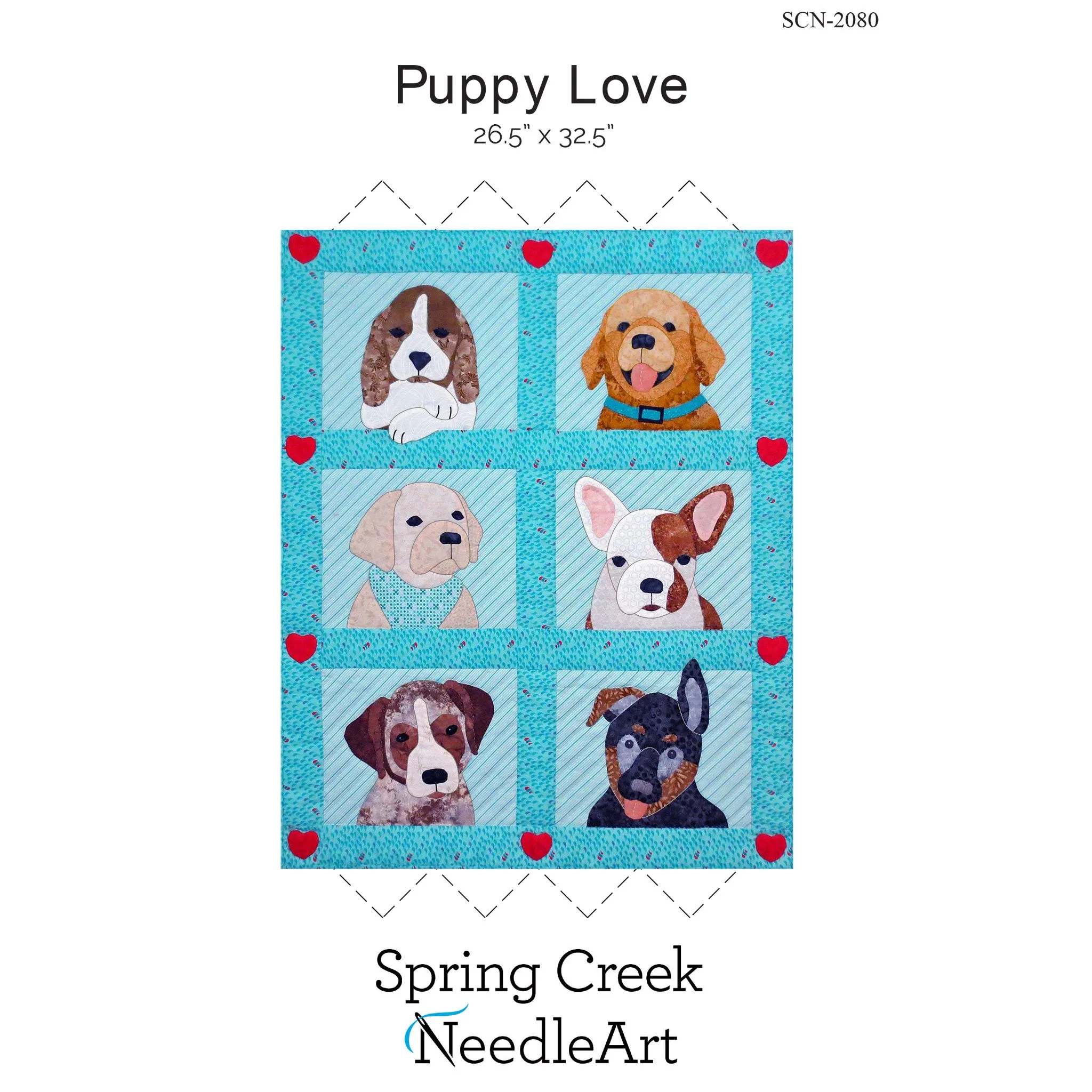 Puppy Love Quilt Pattern SCN-2080w  - Wholesale Product