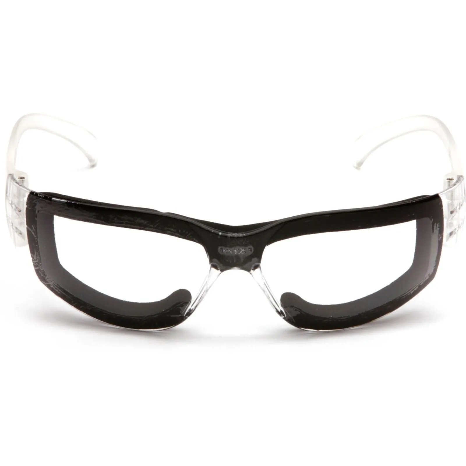 Pyramex Intruder Safety Glasses with Full Foam Padding, Clear Anti-Fog Lens, S4110STFP, 1 Pair