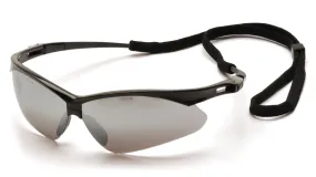 Pyramex SB6370SP PMXTREME Black Safety Glasses W/ Silver Mirror with Cord Lens (12 each)