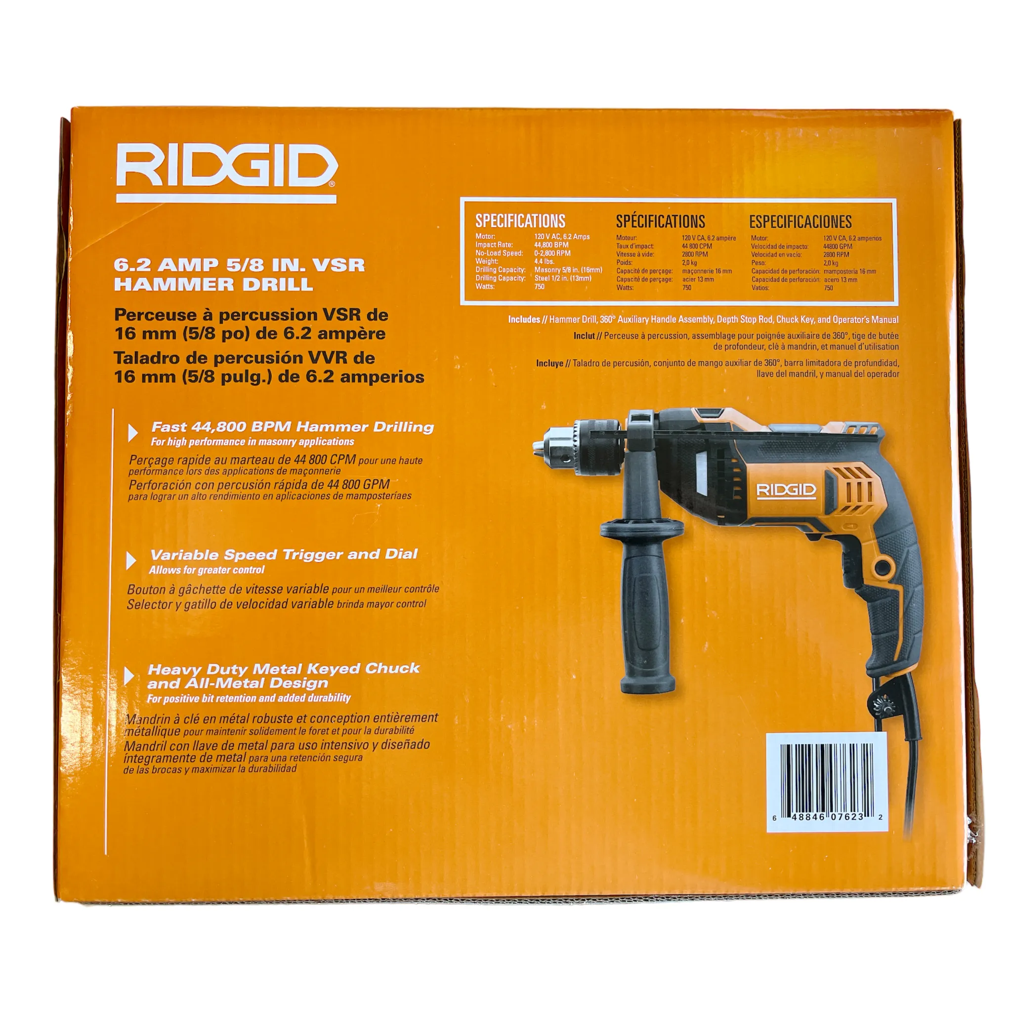 RIDGID 5/8 in. VSR Hammer Drill