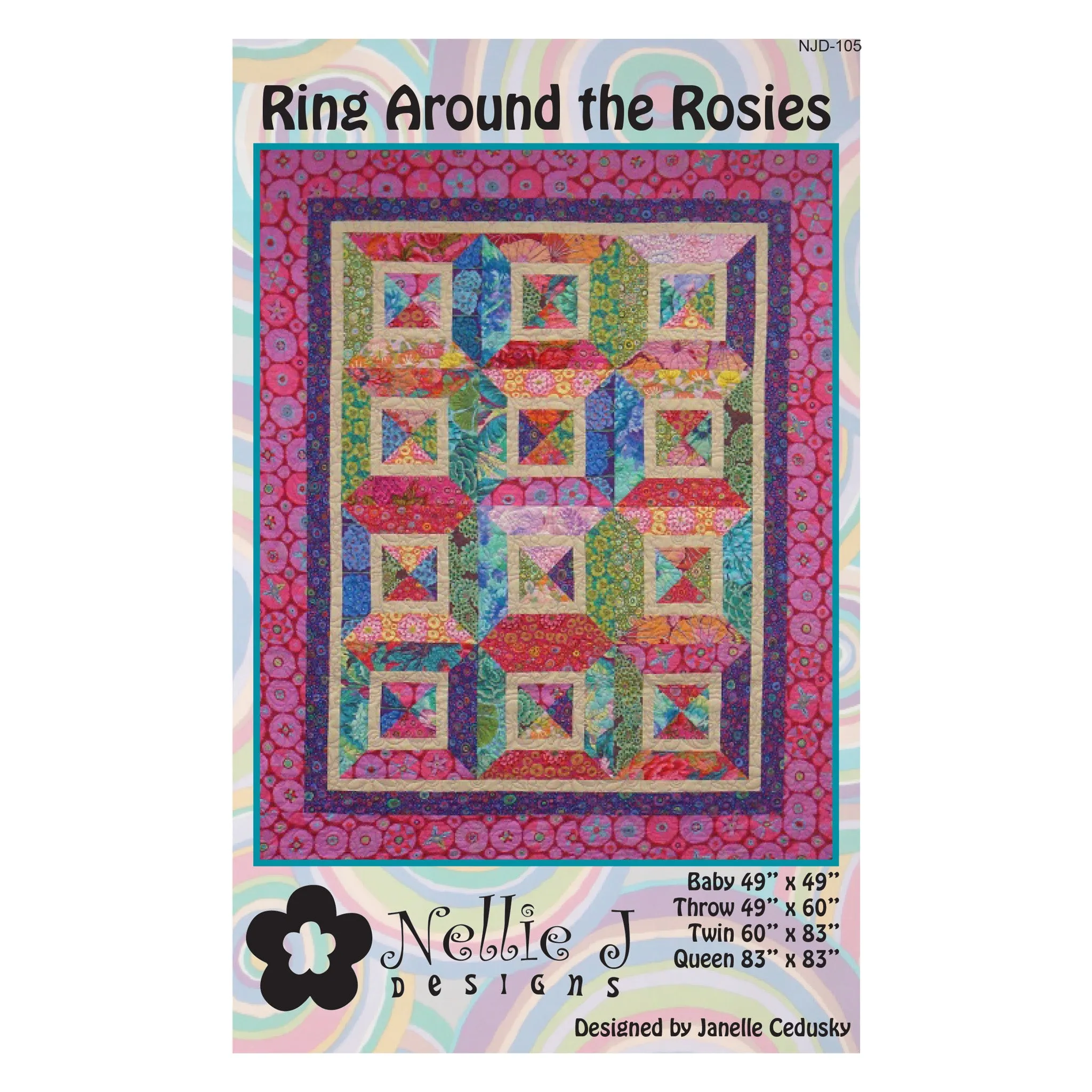 Ring Around the Rosies Quilt NJD-105e - Downloadable Pattern