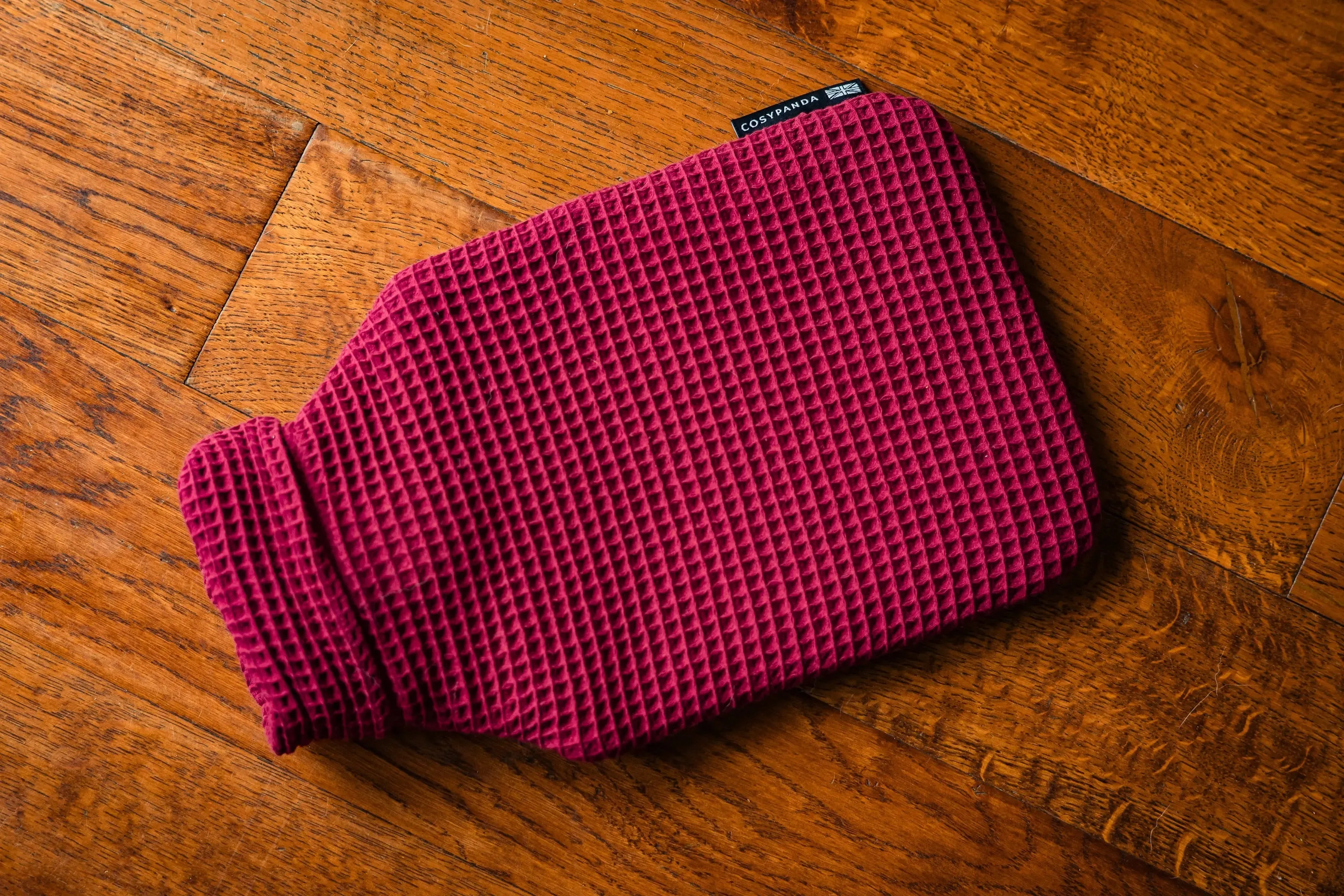 Ruby Red Luxurious 2 Litre Waffle Hot Water Bottle