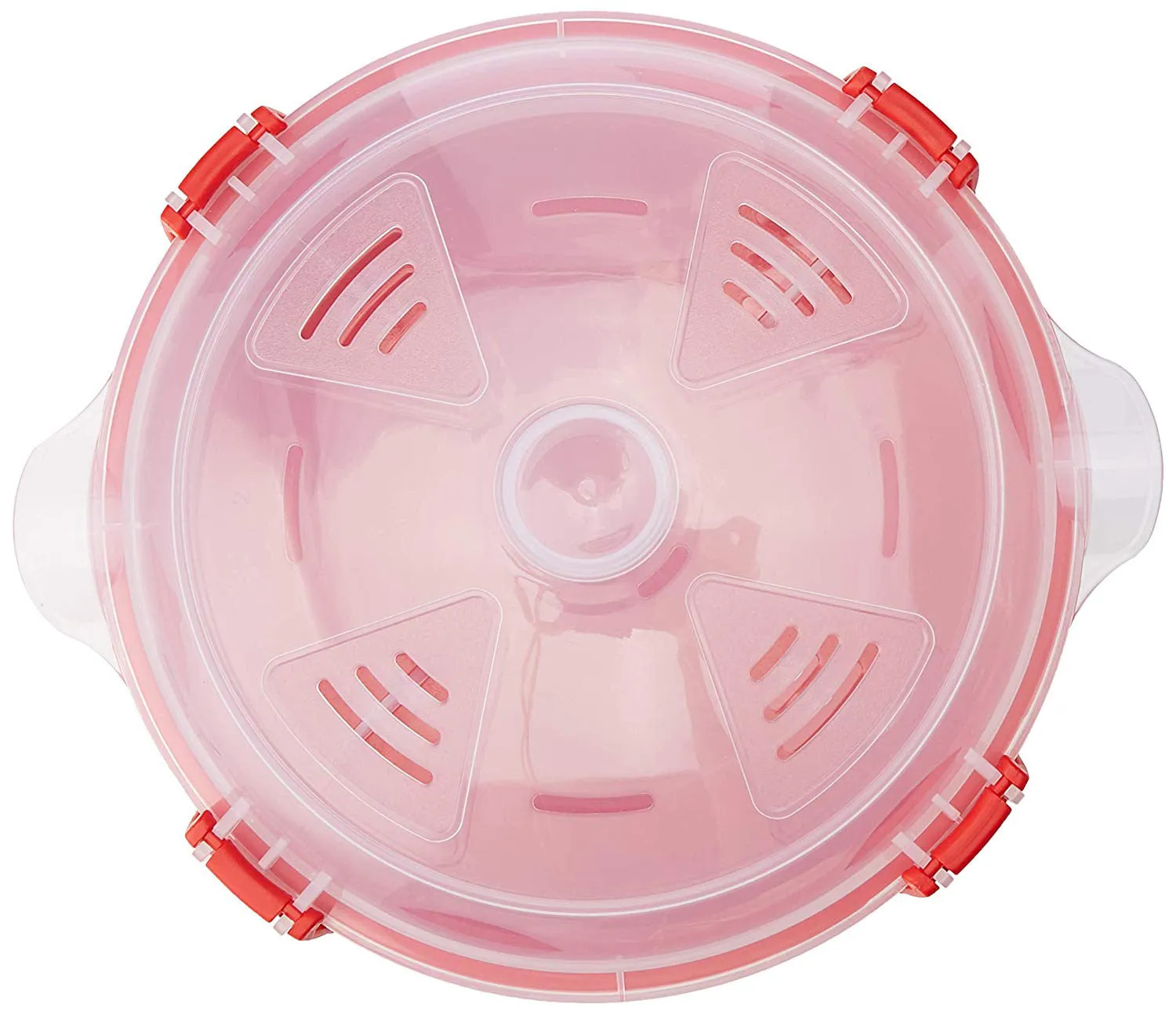 Sistema Microwave Collection Rice Steamer Cooker, Red, 2.6 Liters or 11 Cups