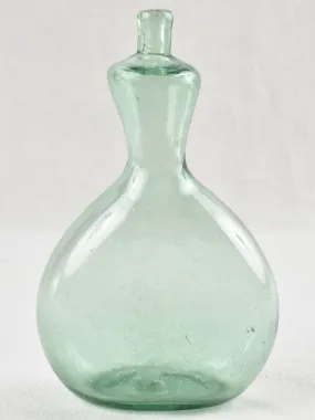 Small antique blown-glass lamb's milk bottle 8¼"