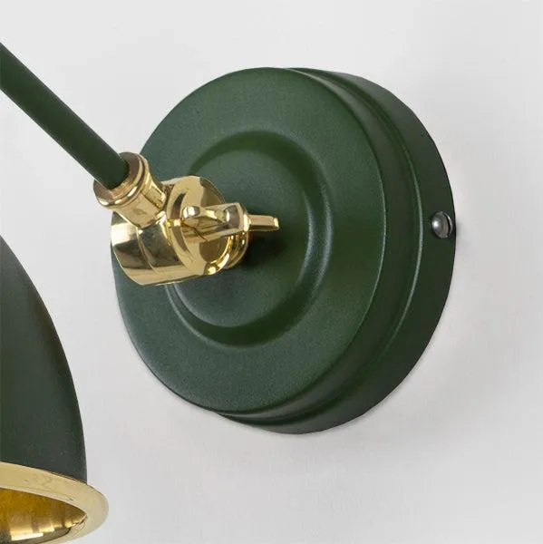 Smooth Brass Brindley Wall Light in Heath | From The Anvil