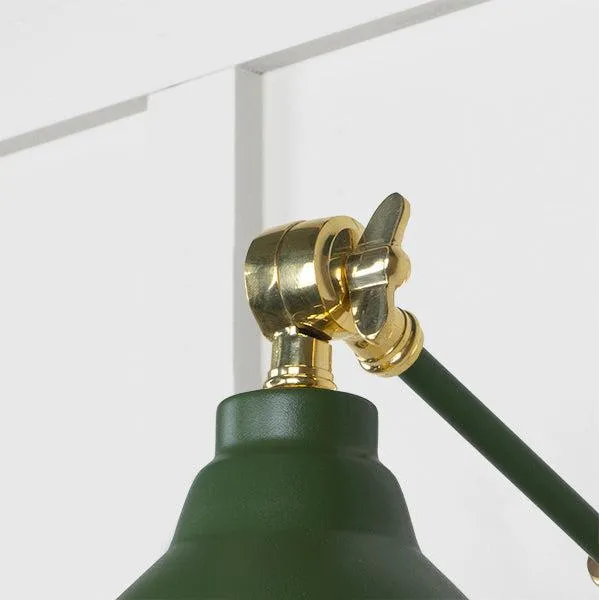 Smooth Brass Brindley Wall Light in Heath | From The Anvil