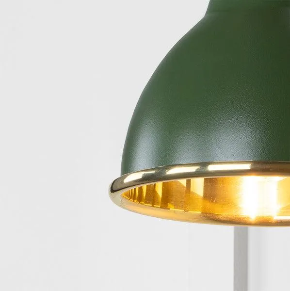 Smooth Brass Brindley Wall Light in Heath | From The Anvil