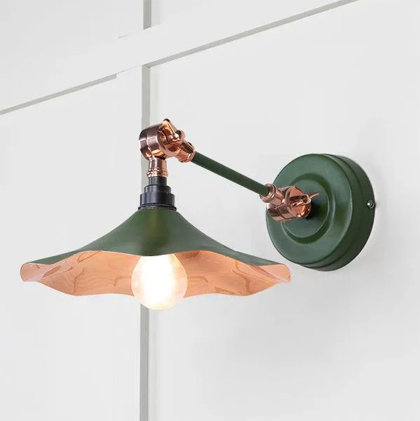 Smooth Copper Flora Wall Light in Heath | From The Anvil