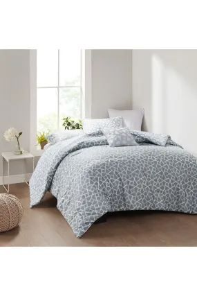 Soho Geo 4 Piece Reversible Comforter Set