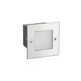 Square Silver 2 Watts Step Light