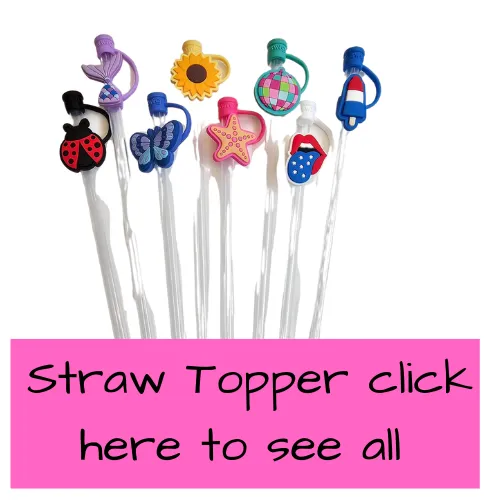 Straw Toppers  and Straws    47 Options