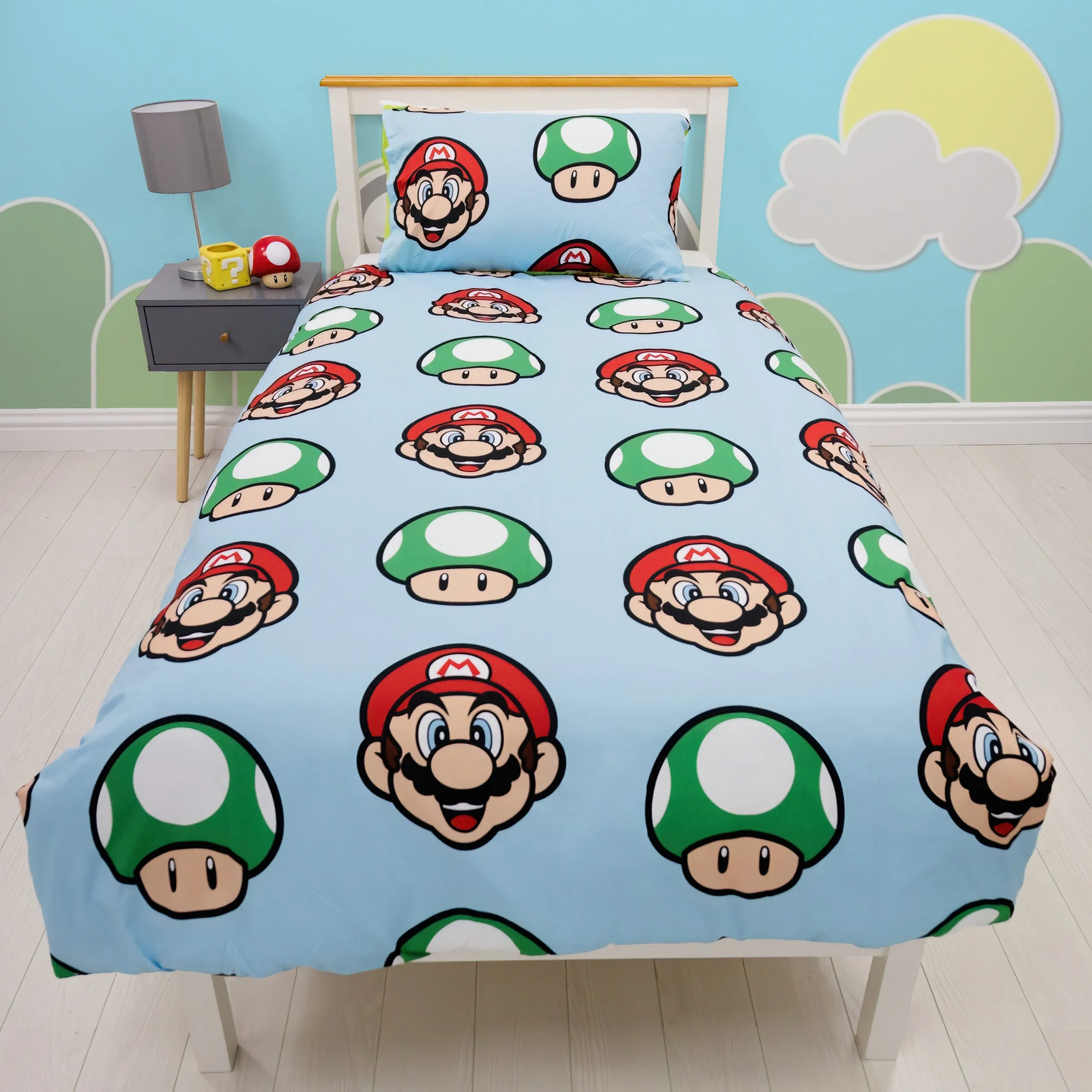 Super Mario Single Bedding Set