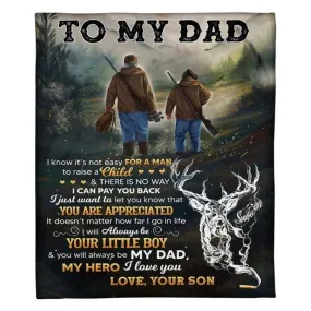 To My Dad - From Son - A366 - Premium Blanket