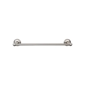 Top Knobs ED10BSNE Edwardian Bath Towel Bar 30 Inch Single - Ribbon Bplate Brushed Satin Nickel