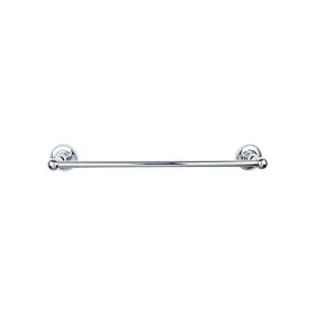 Top Knobs ED8PCA Edwardian Bath Towel Bar 24 In. Single - Beaded Bplate Polished Chrome