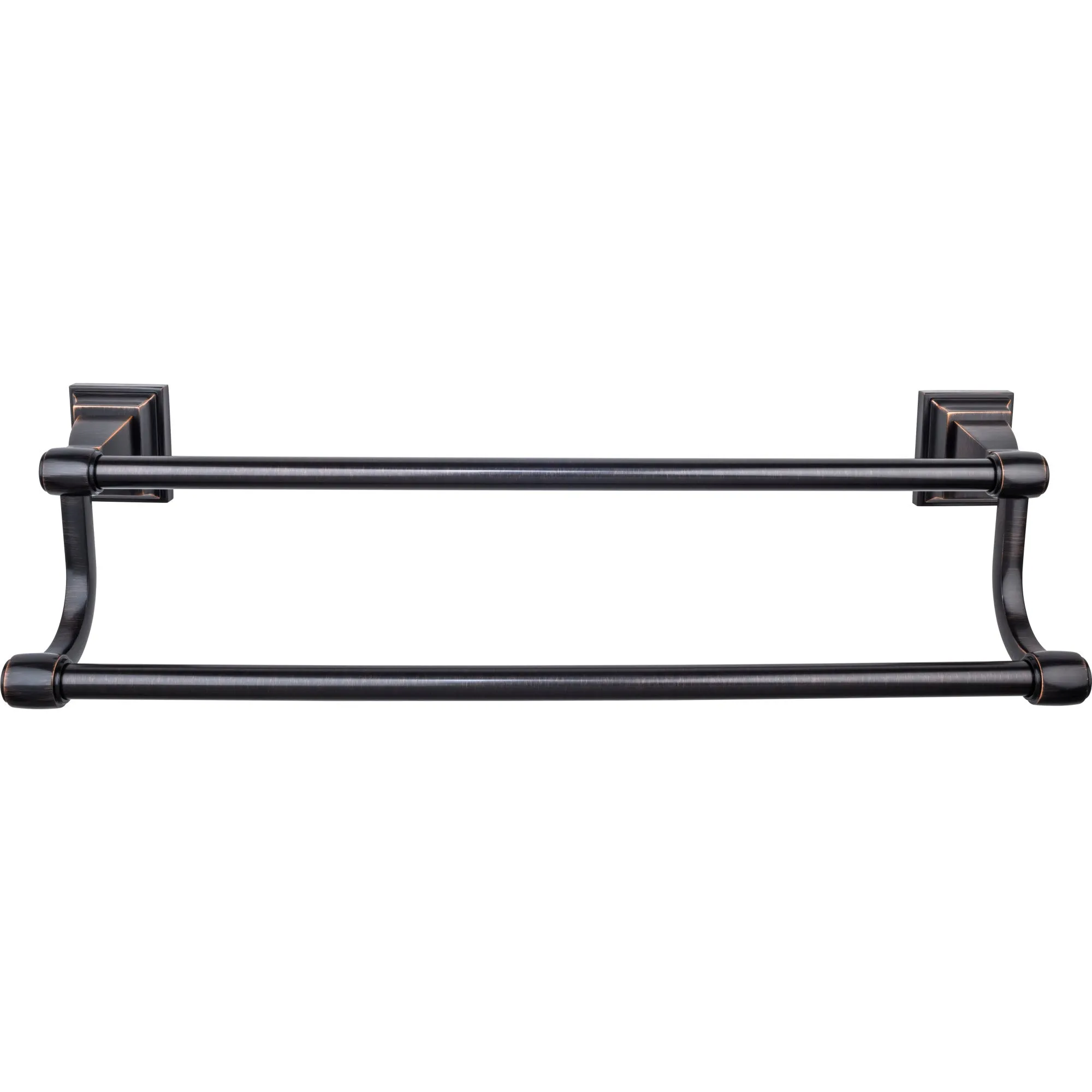 Top Knobs STK7 Stratton Bath Towel Bar 18 Inch Double