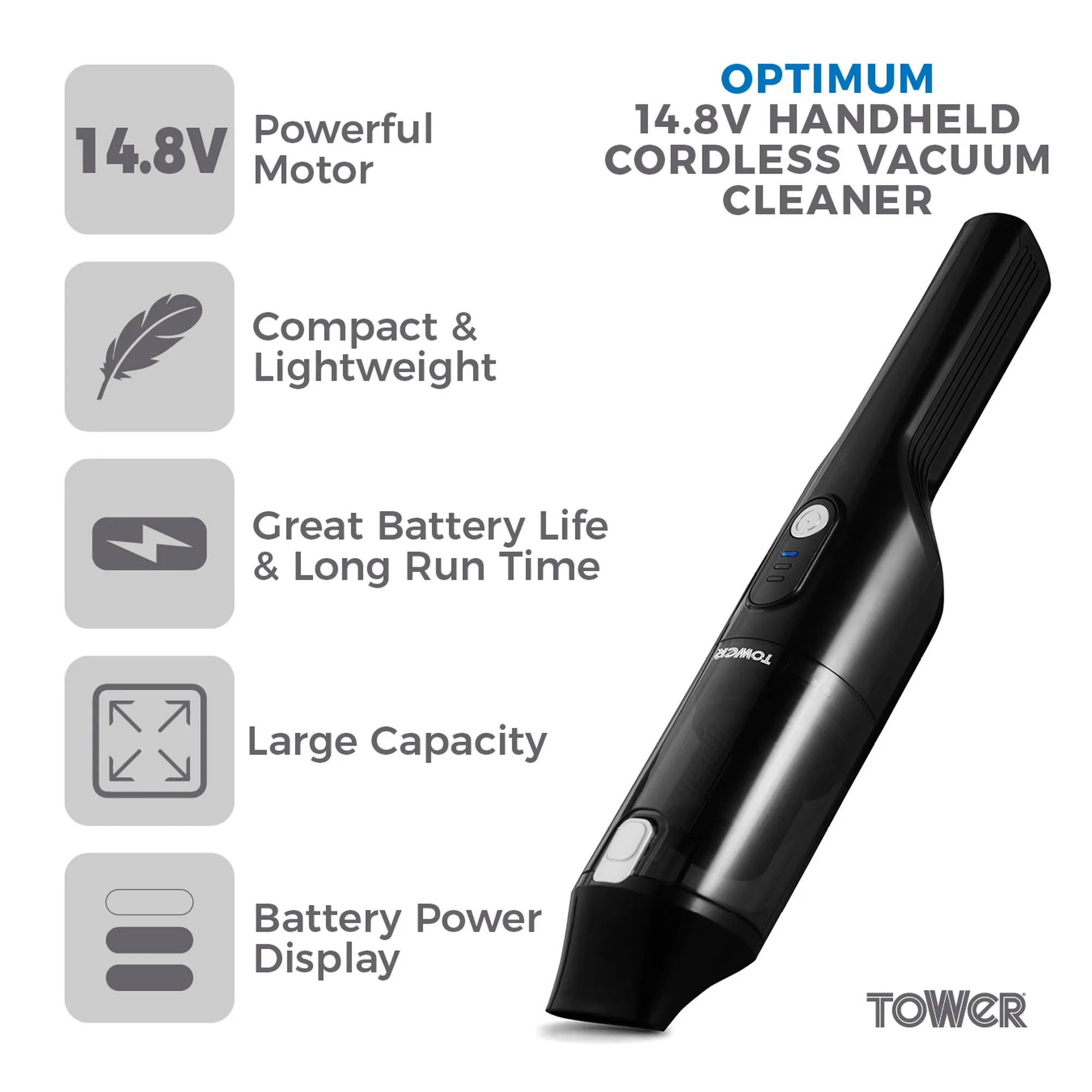 TOWER CORDLESS HANDHELD VACUUM