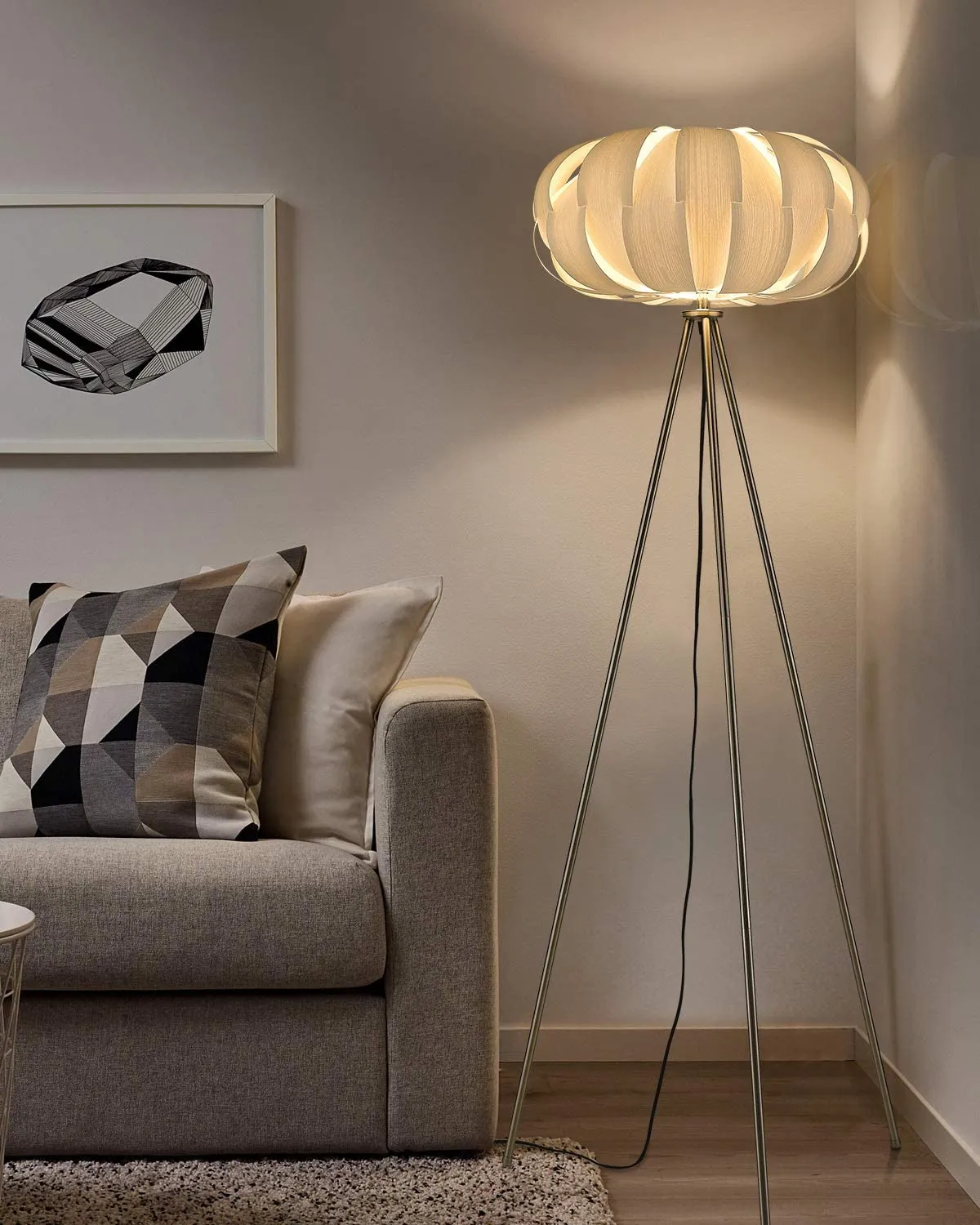 Tripod Floor Lamp - Floor Reading Lamp for Living Room