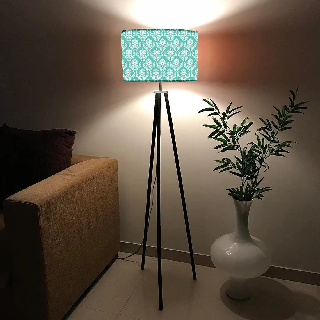 Tripod Floor Lamp Standing Light for Living Rooms - Damask