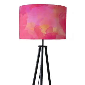 Tripod Floor Lamp Standing Light for Living Rooms -Pink Watercolor