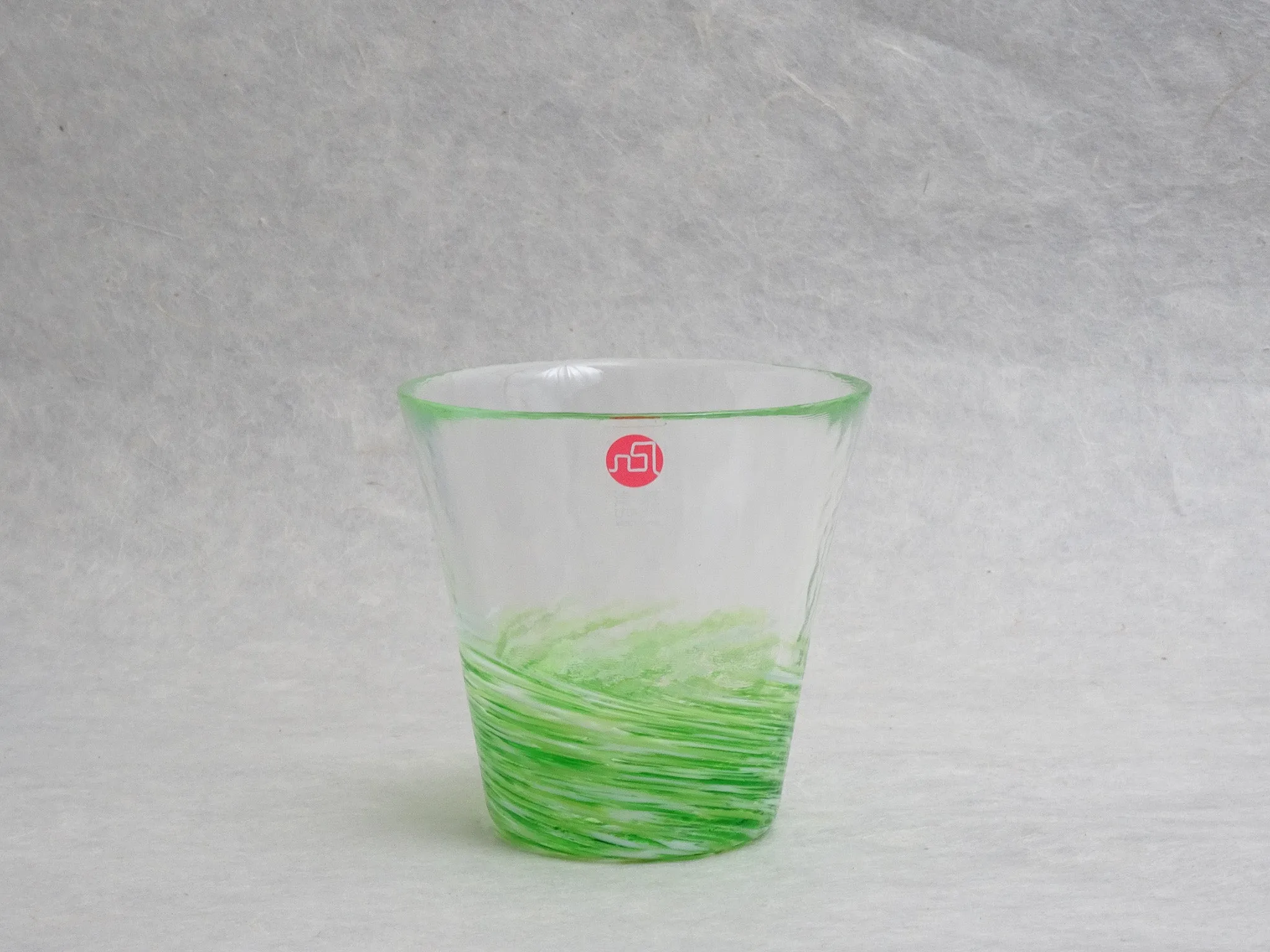 TSUGARU HANDMADE MOUTH-BLOWN VIDRO GLASS CUP MOEGI (GREEN)