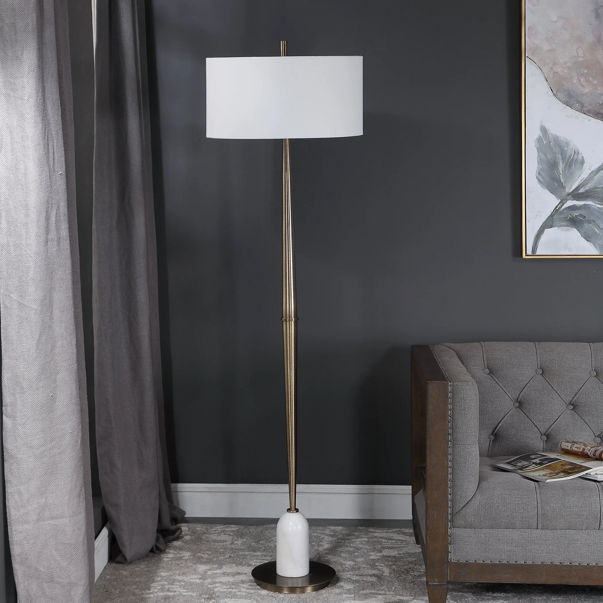 Uttermost Minette Mid-Century Floor Lamp