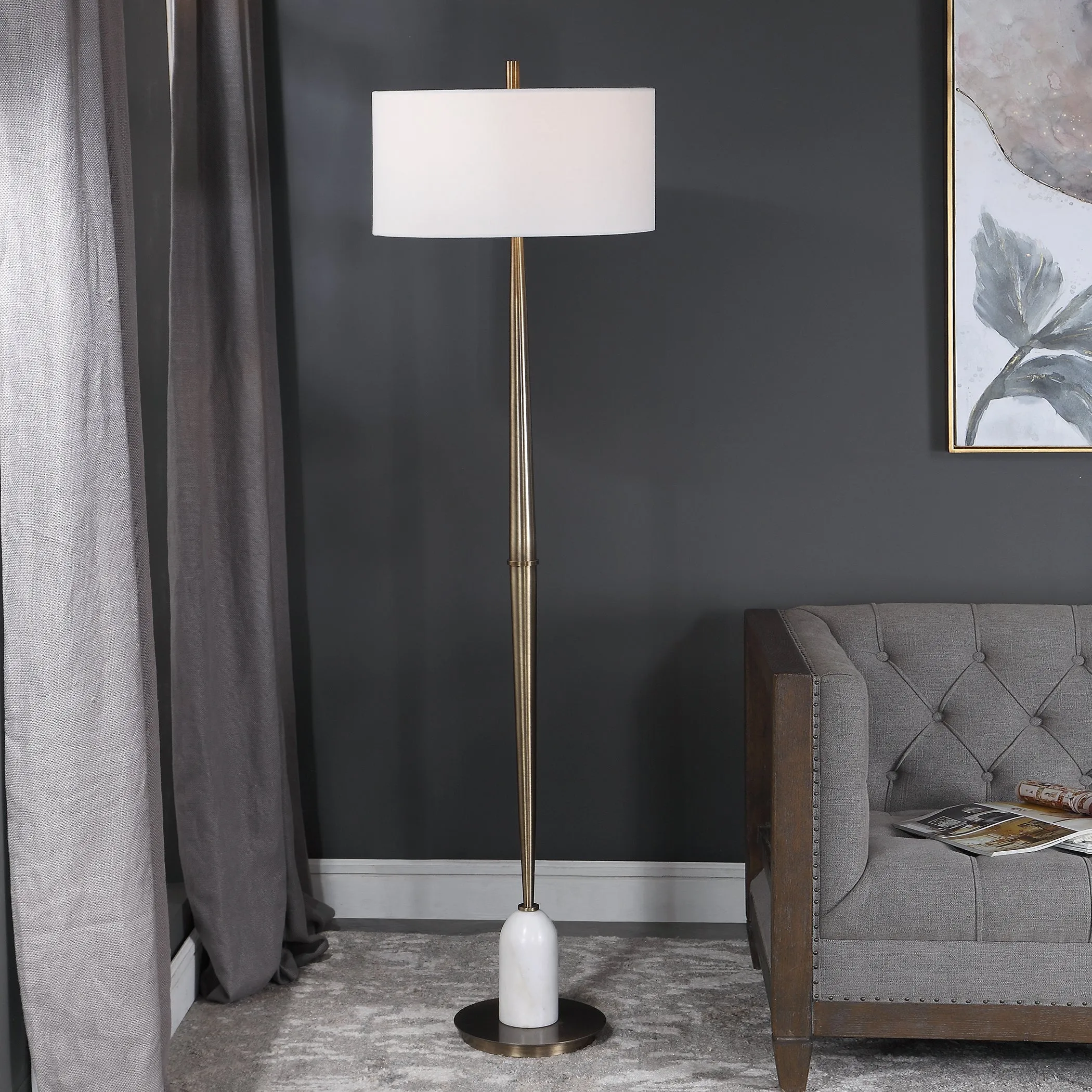 Uttermost Minette Mid-Century Floor Lamp