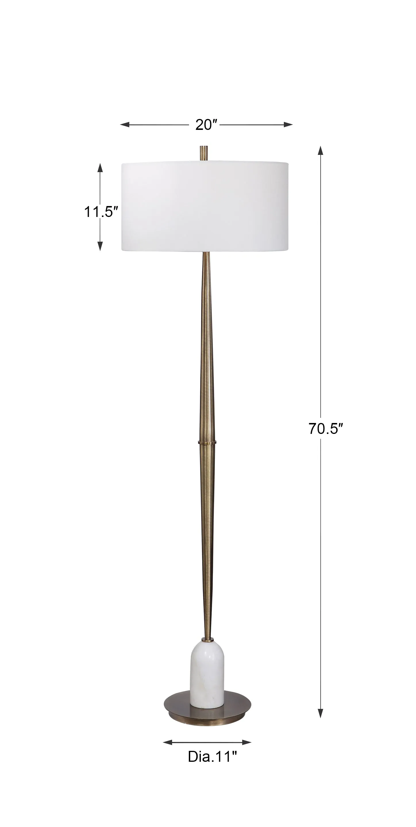 Uttermost Minette Mid-Century Floor Lamp