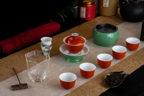 Vermilion Ceremony Tea Set 复古绛红功夫茶具套装