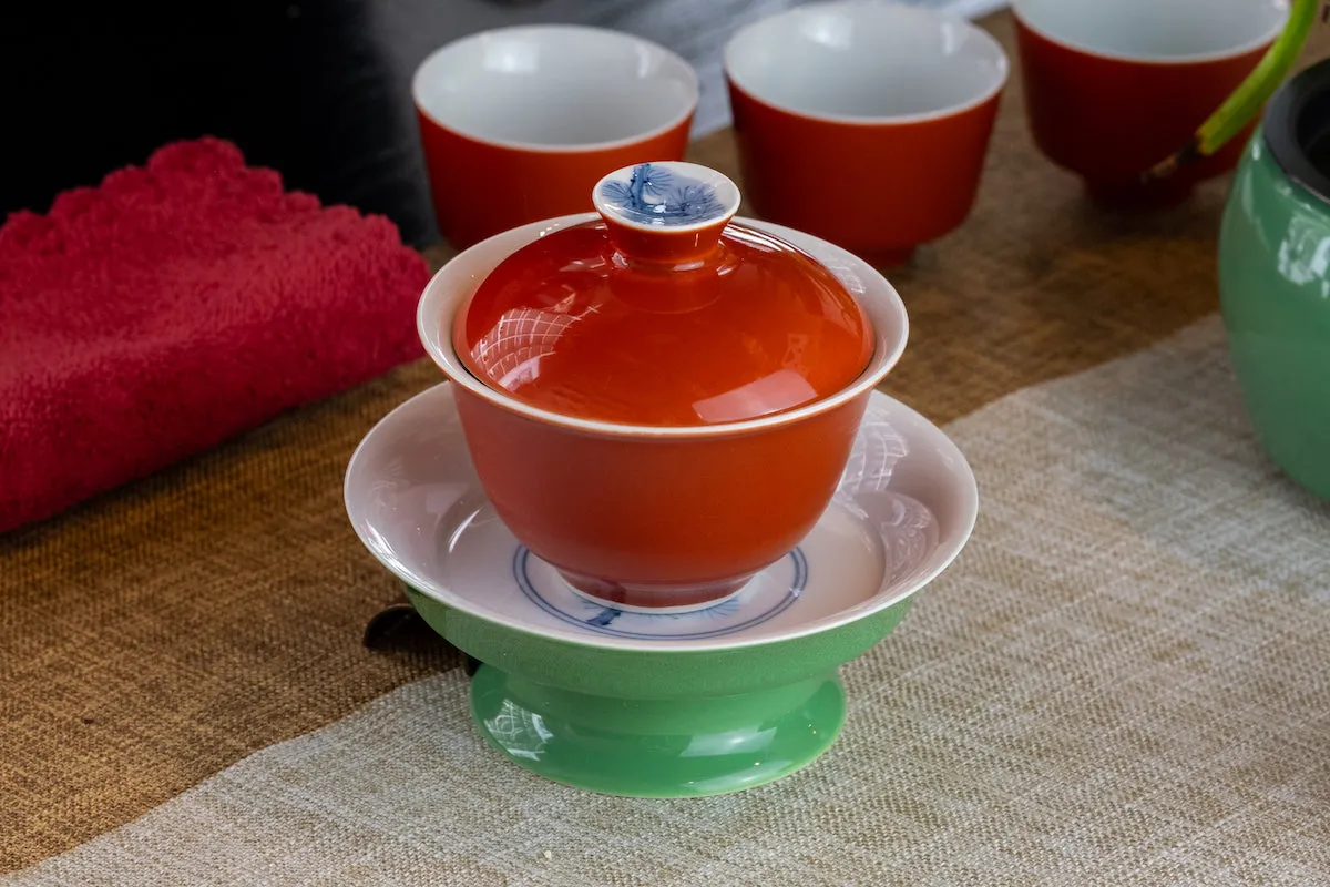 Vermilion Ceremony Tea Set 复古绛红功夫茶具套装