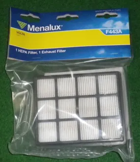 Volta U6011 Ultima Pet Plus Hepa & Exhaust Vacuum Filter Set - Part # F443A