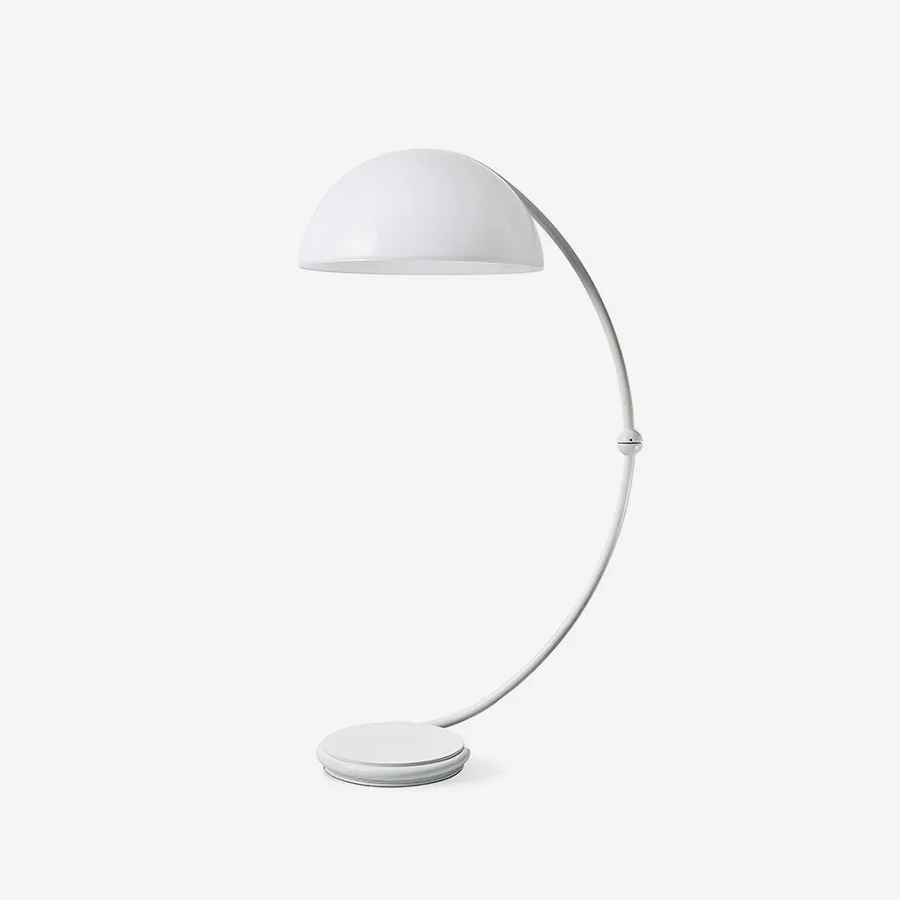 White Greta Serpente Floor Lamp