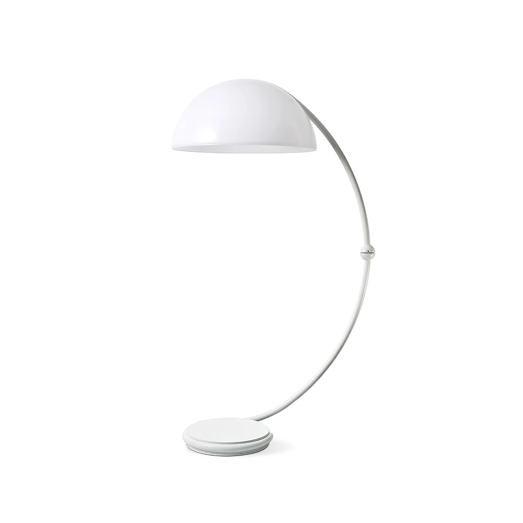 White Greta Serpente Floor Lamp