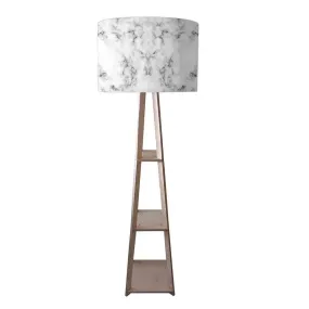 White Tripod Floor Lamp for Living Room - Marble Pastle