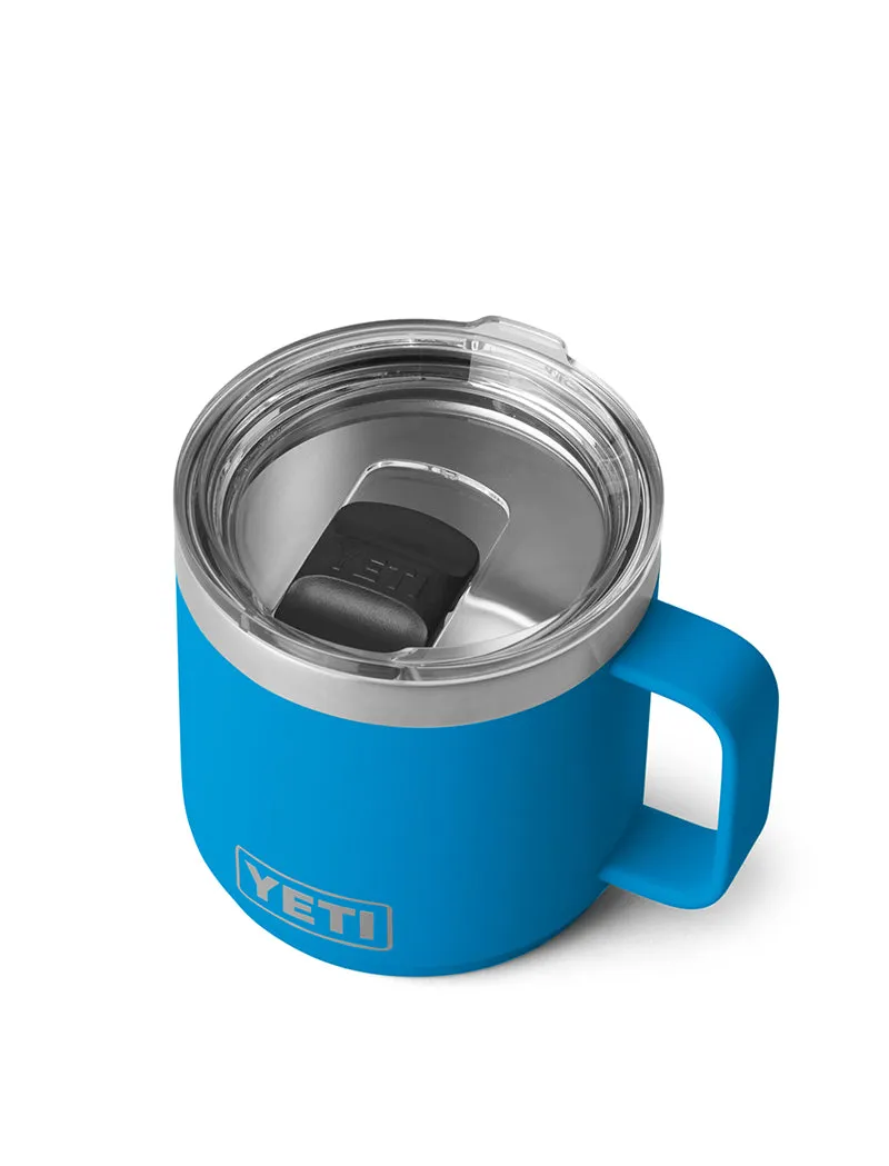 YETI Rambler 14oz Stackable Mug Big Wave Blue