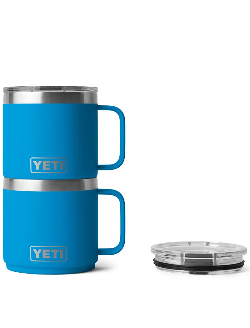 YETI Rambler 14oz Stackable Mug Big Wave Blue