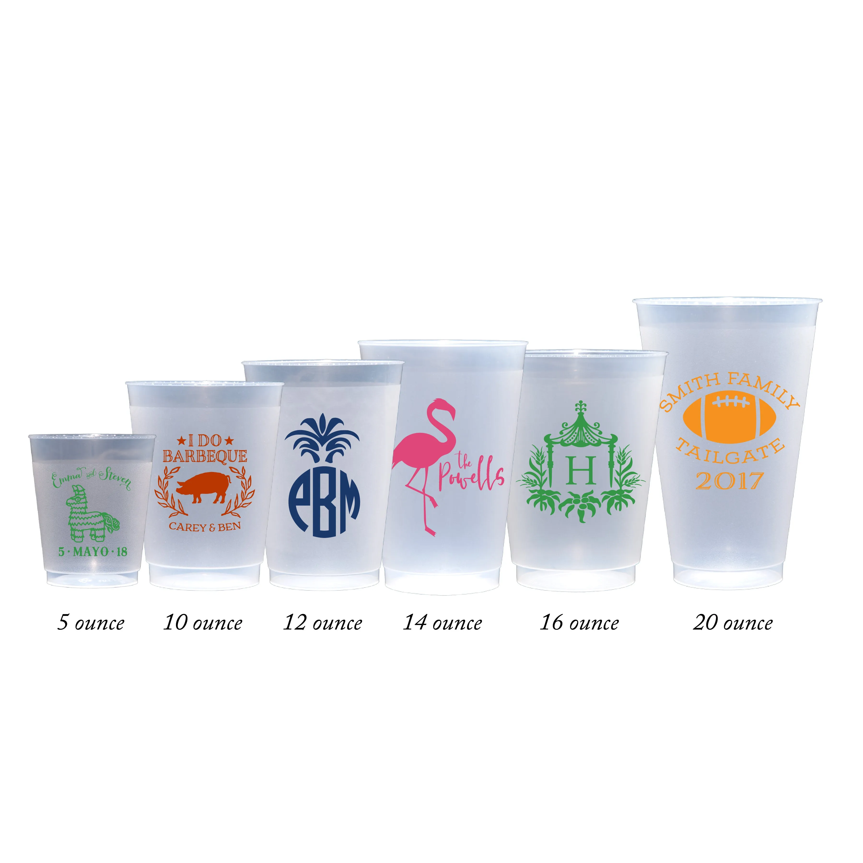 Your Own Design Full Color Frosted Cups